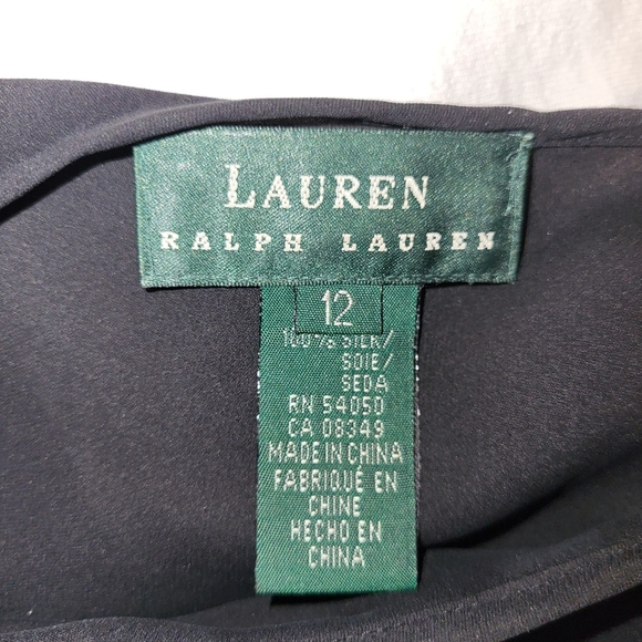 Vintage Ralph Lauren black Silk top - Picture 3 of 3